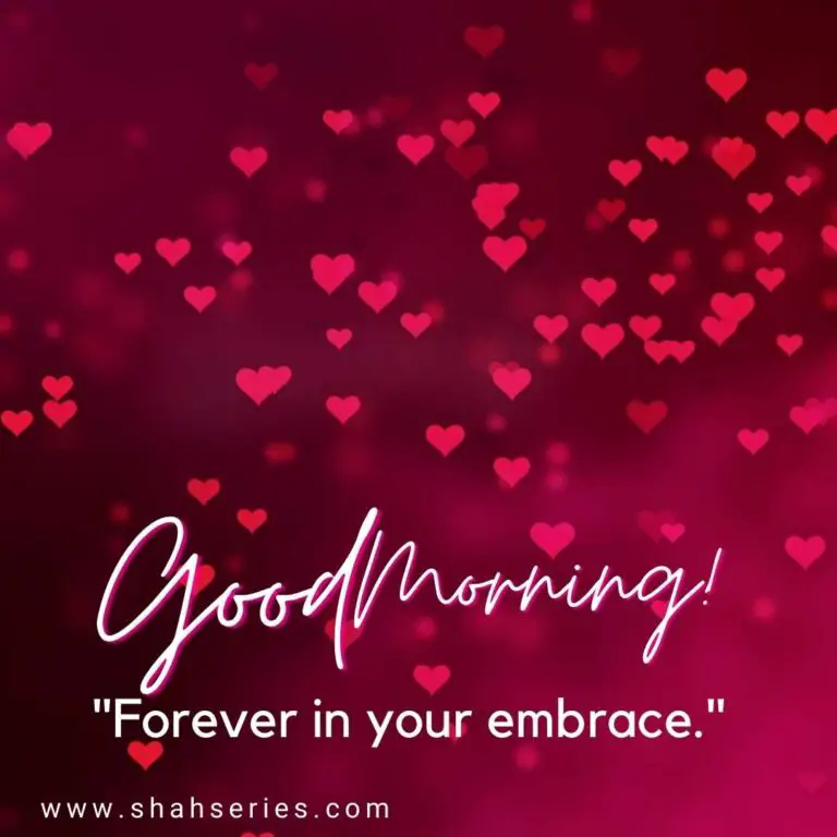 hearts image in background with good morning for love