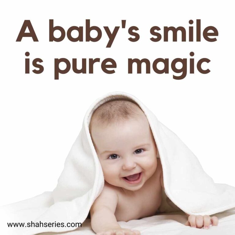 baby smile in blanket