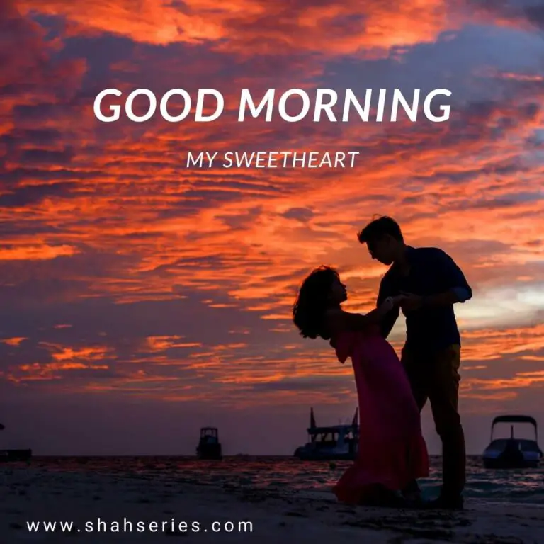 couple enjoys in the morning wishes