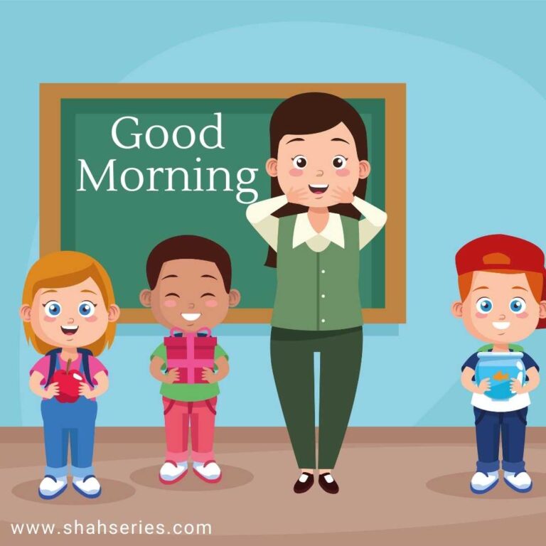 teachers morning image with students