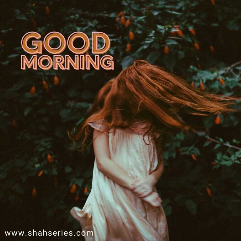 girl with white dress and brown hairs loves morning